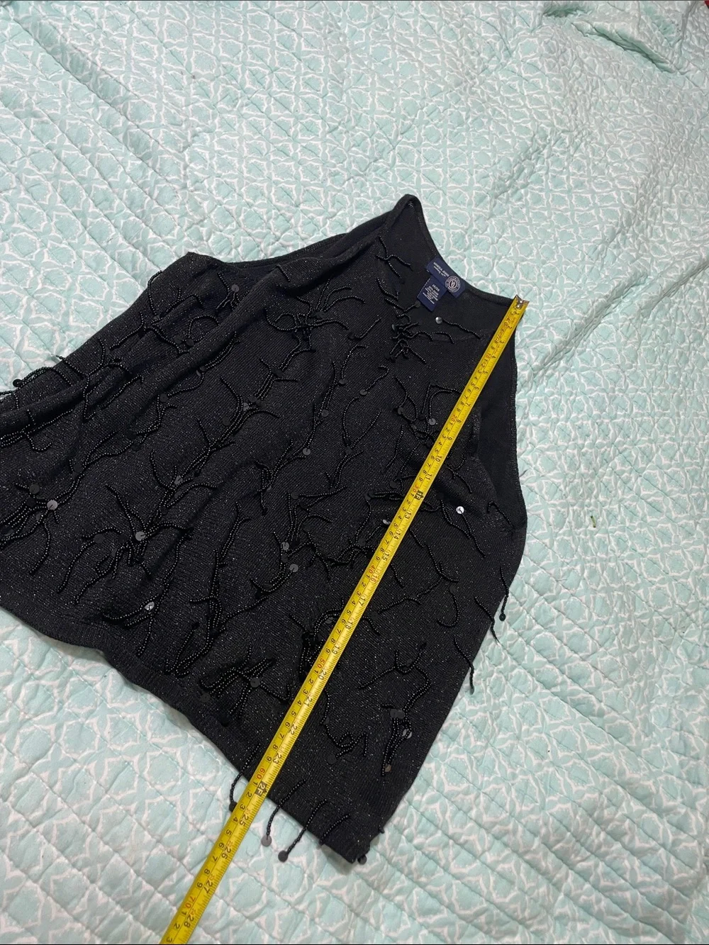 fringe beaded and sequins sparkly top